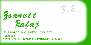 zsanett rafaj business card